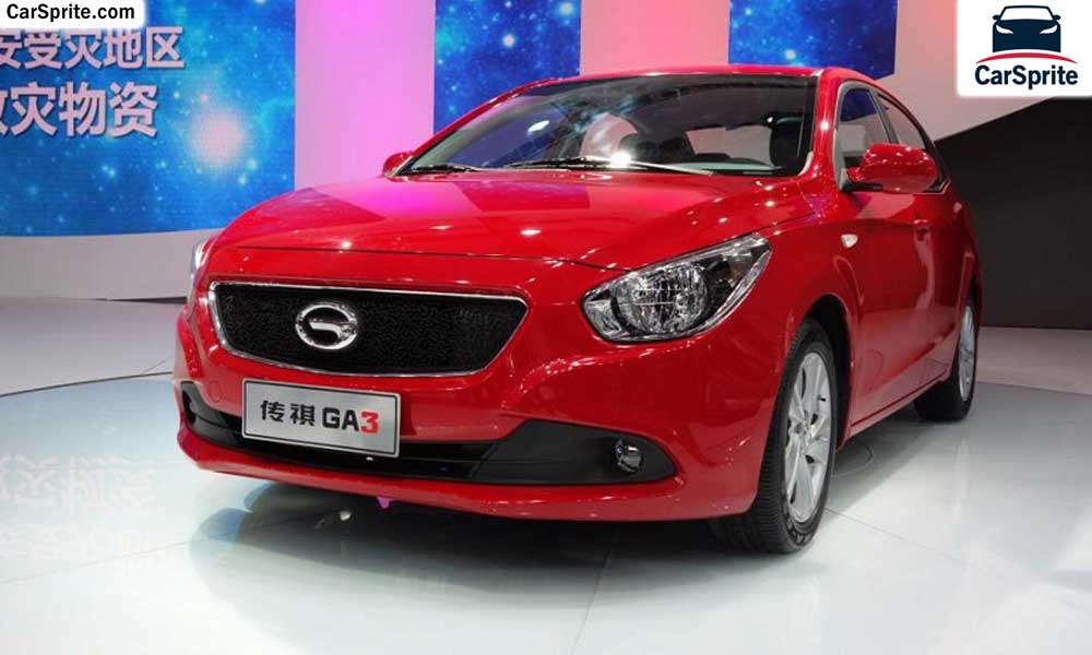 GAC GA3 2018 prices and specifications in Qatar | Car Sprite