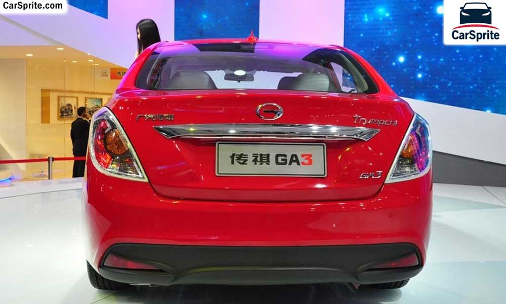 GAC GA3 2019 prices and specifications in Qatar | Car Sprite
